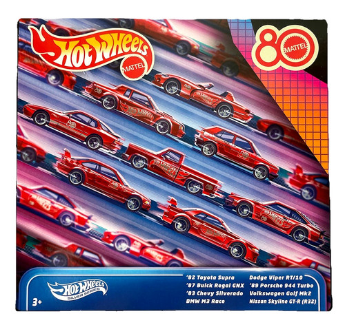 Hot wheels mattel 80th - hot,