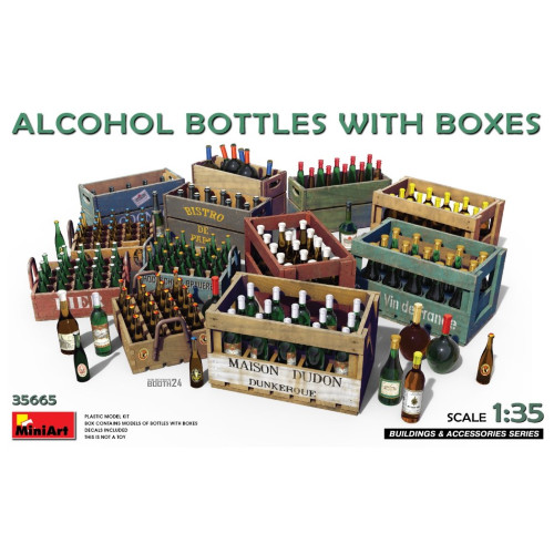 Alcohol bottles with - bottles, kit